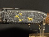 Winchester Model 12, Pigeon Grade 1962,
30 inch barrels with Briley thin walls.,
Highly engraved with lots of gold birds