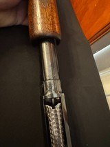 Winchester Model 12, 1918, 20 gauge,
reciever stamped skeet, solid rib, factory No.1 engraving.
VERY NICE!
Thought to be original. - 9 of 18