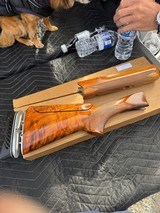 Krieghoff K80 Stock and Forend,
Well figured.
Nicely matched, adjustable comb, strong Gracoil.