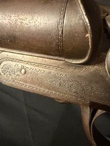 P. Webley and Sons, 10 gauge damascus barrel shotgun with
under lever opening. - 4 of 25