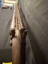 P. Webley and Sons, 10 gauge damascus barrel shotgun with
under lever opening. - 12 of 25