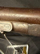 P. Webley and Sons, 10 gauge damascus barrel shotgun with
under lever opening. - 21 of 25