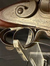 P. Webley and Sons, 10 gauge damascus barrel shotgun with
under lever opening. - 22 of 25
