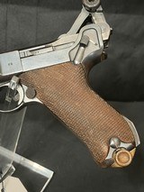 1939 S-1942Luger Pistol, Serial no.195.All numbers match except for the Magazine.Great condition.Grips show no cracks. - 3 of 25