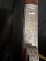 Krieghoff K80, Gold Super Scroll (Silver) 32 inch PARCOUR barrel with thin wall briley c/ts, Excellent Condition. - 16 of 23