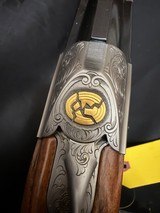 Krieghoff K80, Gold Super Scroll (Silver) 32 inch PARCOUR barrel with thin wall briley c/ts, Excellent Condition. - 4 of 23