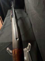 Winchester Model 12, Custom engraved in Angelo Bee Style., Many gold inlays and silver border.30 inch full. - 7 of 12