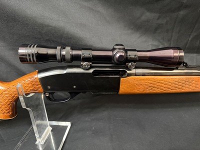 Remington 760, 30-06, basket weave stock and forend, excellent condition with scope