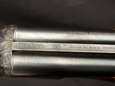 AYA 28 gauge, 26 inch. hand detachable sidelocks like new case color, sharp scroll engraving - Image 13 of 25