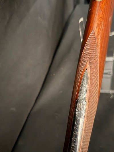 AYA 28 gauge, 26 inch. hand detachable sidelocks like new case color, sharp scroll engraving - Image 21 of 25
