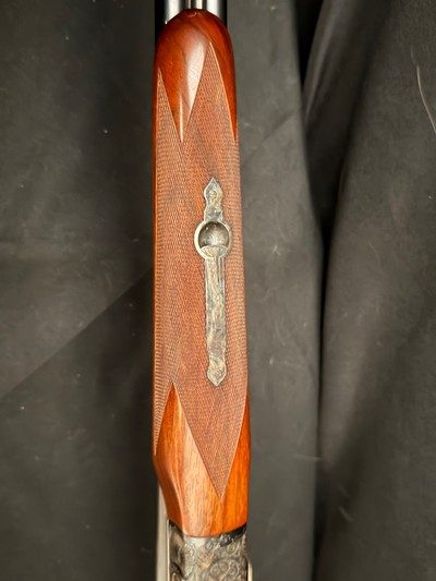 AYA 28 gauge, 26 inch. hand detachable sidelocks like new case color, sharp scroll engraving - Image 20 of 25