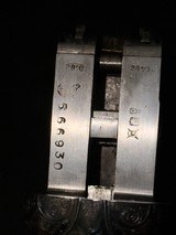 AYA 28 gauge, 26 inch. hand detachable sidelocks like new case color, sharp scroll engraving - Image 8 of 25