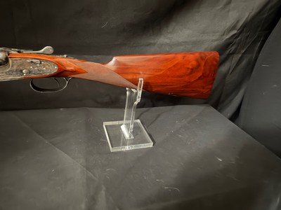 AYA 28 gauge, 26 inch. hand detachable sidelocks like new case color, sharp scroll engraving - Image 24 of 25