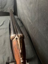 Parker Trojan, Double trigger, very nice 28 inch barrel with full and full chokes, Reciever shows nice petina.The wood shows the age of the gun - 5 of 13