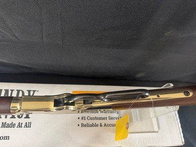 Henry Golden Boy, 22 LR, New in the box.Shiny and impressive.Great cabin plinker. - Image 18 of 18
