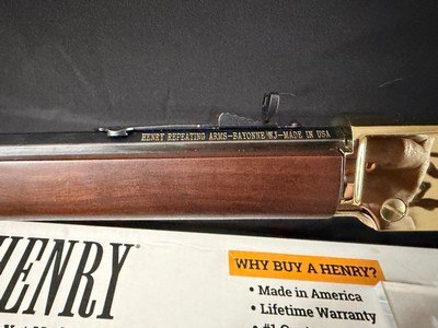 Henry Golden Boy, 22 LR, New in the box.Shiny and impressive.Great cabin plinker. - Image 13 of 18