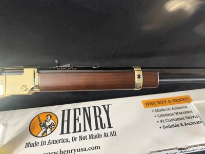 Henry Golden Boy, 22 LR, New in the box.Shiny and impressive.Great cabin plinker. - Image 7 of 18