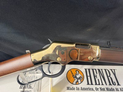 Henry Golden Boy, 22 LR, New in the box.Shiny and impressive.Great cabin plinker. - Image 6 of 18
