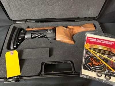TSK Stock with case, tools and manual.Nice wood grain version.Virtually unused.Left Hand K80 Grip - Image 6 of 7