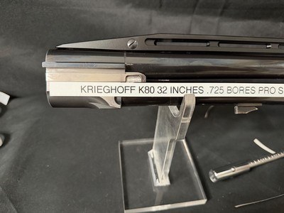 Krieghoff K80 30 inch Pro sporter barrel.Adustable rib, Excellent conditon, wedge style, Krieghoff Choke tubes over .725 bores - Image 7 of 9
