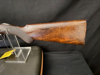 Famars Excaliber Lusso engraning, 20 gauge, 31.5 inch barrel,mod and full.great condition, wood butt plate, factory case - Image 7 of 15