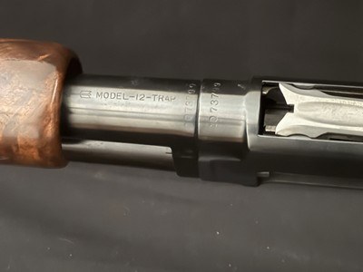 Winchester Model 12, Pre 64, 30 inch full, marked Trap on the magazine, 2 pin, nice wood great conditon - Image 12 of 12