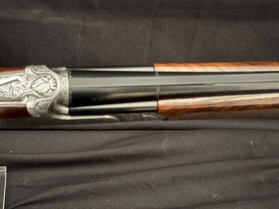 Rizzini Regal Royal Special, Birds and vines engraving over side plates, nice wood, 29 inch choke tube barrels.Test fired only. - Image 10 of 19
