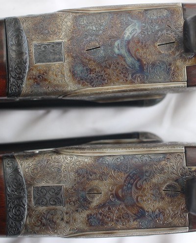 Engraved Pair of Fabio Zanotti W.R.625 F.P.H. Double Barrel Shotguns 12 GA - Image 7 of 14