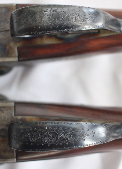 Engraved Pair of Fabio Zanotti W.R.625 F.P.H. Double Barrel Shotguns 12 GA - Image 8 of 14