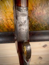 Perazzi SC3 style game scene engraving O/U 20ga - 11 of 15