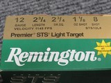 Remington 12 gauge STS Ammo - 2-3/4 dram - 1-1/8 oz. #8's - 1145 fps - box of 25 rounds - 2 of 3