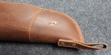 Tourbon 50'' Leather Fleece Padded Shotgun Soft Case w/leather shoulder strap - 9 of 11
