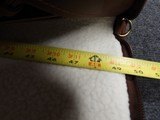 Tourbon 50'' Leather Fleece Padded Shotgun Soft Case w/leather shoulder strap - 6 of 11