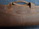 Tourbon 50'' Leather Fleece Padded Shotgun Soft Case w/leather shoulder strap - 7 of 11