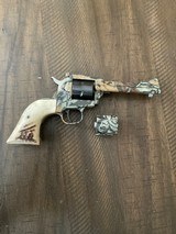 Ruger Single Six, 22LR / 22 WMR Camouflaged with Stag Grips