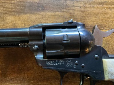 Ruger Old Model Single Six 3 screw withstag grips - Image 6 of 7