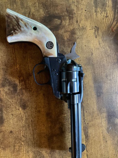 Ruger Old Model Single Six 3 screw withstag grips - Image 1 of 7
