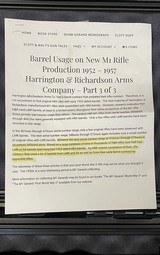 H&R CMP M1 GARAND SERVICE GRADE 12/53 DATED WITH CASE AND PAPERWORK - 12 of 13