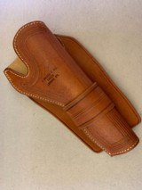 WOLF EARS (STAN DOLEGA, LARAMIE WY) SAA 5-1/2 BARREL LEATHER HOLSTER - NEW FREE SHIPPING!! - 2 of 11