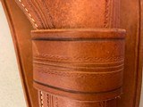 WOLF EARS (STAN DOLEGA, LARAMIE WY) SAA 5-1/2 BARREL LEATHER HOLSTER - NEW FREE SHIPPING!! - 4 of 11