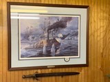 CONFEDERATE NAVY BATTLE DAMAGED CUTLASS AND CSS TENNESSEE FRAMED PRINT FREE SHIPPING!!! - 1 of 15