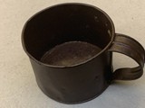 CIVIL WAR ERA SMALL TIN CUP, NICE PATINA FREE SHIPPING!! - 1 of 15