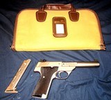 HIGH STANDARD STAINLESS STEEL SHARPSHOOTER-M SURVIVAL PACK~.22 LR WITH ORIGINAL SOFT CASE AND EXTRA MAG~VERY RARE MINT CONDITION~PRIVATE NO TAX SALE! - 1 of 14