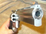 DAN WESSON 744-6VH FIRST ISSUE~RARE NORWICH STAINLESS STEEL 44 MAGNUM 6 INCH HEAVY VENT BARREL W/TOOL IN CUSTOM DOSKOCIL CASE~PRIVATE NO TAX SALE - 9 of 14