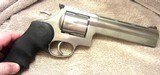 DAN WESSON 744-6VH FIRST ISSUE~RARE NORWICH STAINLESS STEEL 44 MAGNUM 6 INCH HEAVY VENT BARREL W/TOOL IN CUSTOM DOSKOCIL CASE~PRIVATE NO TAX SALE - 3 of 14