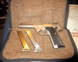 HIGH STANDARD 22LR SHARPSHOOTER-M SURVIVAL PACK~ELECTROLESS NICKEL FINISH~MINTY~CANVAS CASE~3 MAGAZINES~ORIGINAL PAPERWORK~PRIVATE NO TAX SALE! - 5 of 14