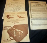 HIGH STANDARD 22LR SHARPSHOOTER-M SURVIVAL PACK~ELECTROLESS NICKEL FINISH~MINTY~CANVAS CASE~3 MAGAZINES~ORIGINAL PAPERWORK~PRIVATE NO TAX SALE! - 6 of 14