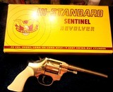 HIGH STANDARD SENTINEL MODEL R-101 NICKEL 6 INCH 22 LR REVOLVER~NEW IN ORIGINAL BOX & PAPERWORK! PRIVATE NO TAX SALE! - 4 of 13