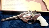 HIGH STANDARD SENTINEL MODEL R-101 NICKEL 6 INCH 22 LR REVOLVER~NEW IN ORIGINAL BOX & PAPERWORK! PRIVATE NO TAX SALE! - 8 of 13