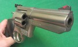 DAN WESSON PALMER MODEL 744 3-F 44 MAGNUM FIXED BARREL STAINLESS STEEL REVOLVER~VERY RARE~PRIVATE NO TAX SALE! - 3 of 4